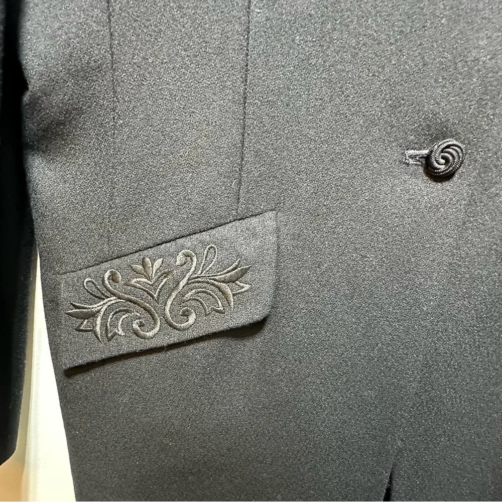 VTG Pendleton 100% Virgin Wool Black Jacket 14